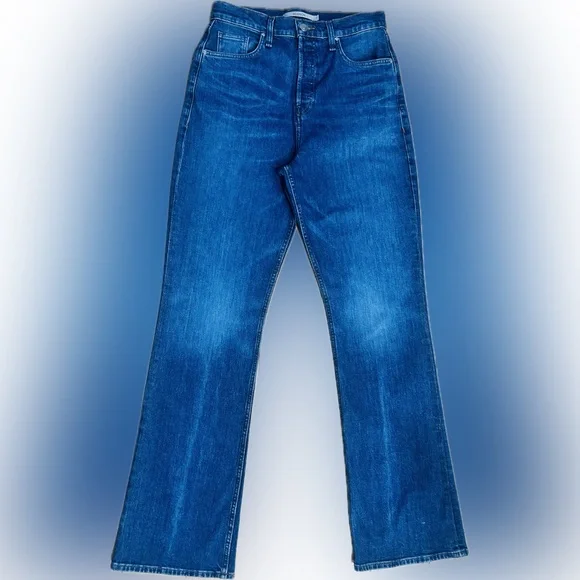 TALL GIRL 🚨 EUC Hudson Jeans SZ 29 Blue denim 5-pocket/button fly flare jeans - Picture 2 of 7